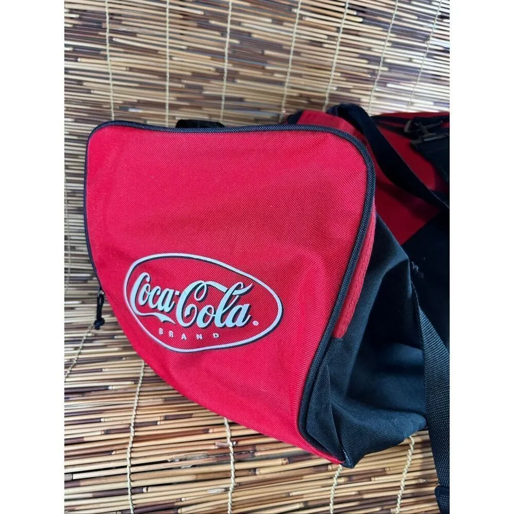 Coca-Cola Duffle Bag Large with Strap Marks as shown